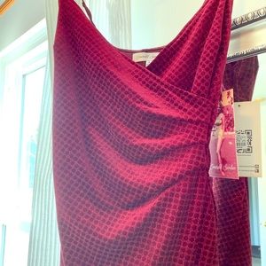 Red Sparkly Asymmetrical Dress